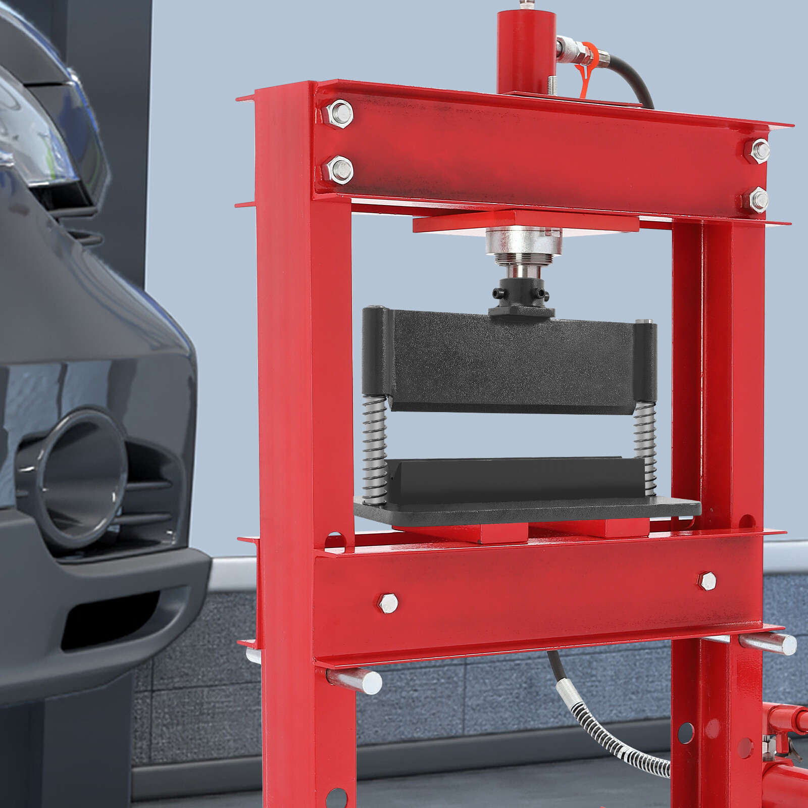 Manual Hydraulic Press 12 Ton - 45#Steel Press Brake Attachment Black with