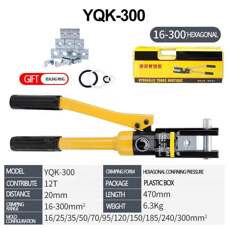 YQK-300 Industrial Grade Steel - đánh giá và giá Hydraulic Crimping Tool 16-300Mm2
