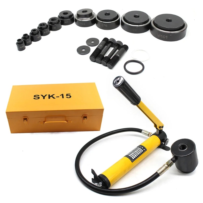 【Hot】15T Manual Hydraulic Hole - đánh giá và giá Hydraulic Knockout Punch Set