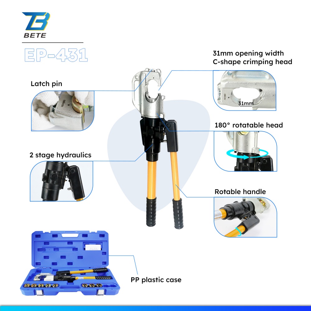 BETE EP-431 12 Ton Portable Hy - đánh giá và giá Hydraulic Crimping Tool 400Mm2