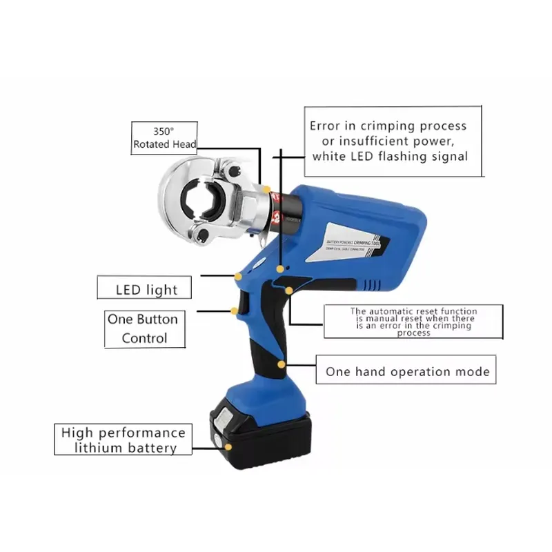 ED-300 Battery Electric Powere - đánh giá và giá Electric Hydraulic Crimping Tool 300Mm2