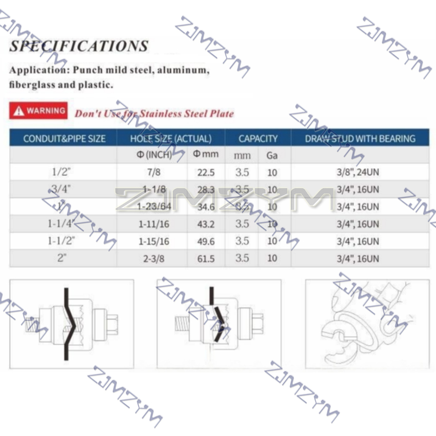 CC-60 Manual Knockout Punch Ki - đánh giá và giá Hydraulic Knockout Punch Set