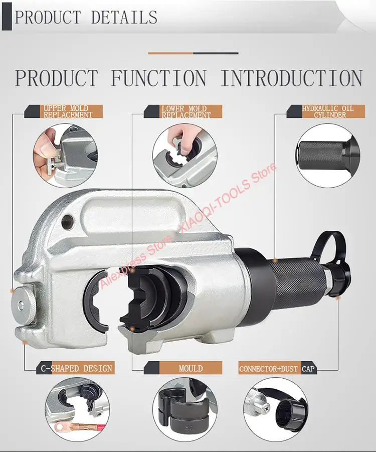 Hydraulic Crimping Head EP-510 - đánh giá và giá Hydraulic Crimping Tool 400Mm2