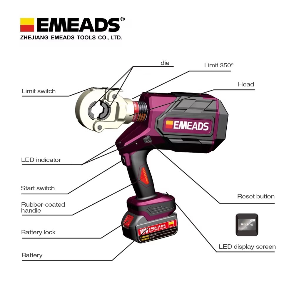 16-300mm2 Electric Hydraulic C - đánh giá và giá Hydraulic Crimping Tool 16-300Mm2