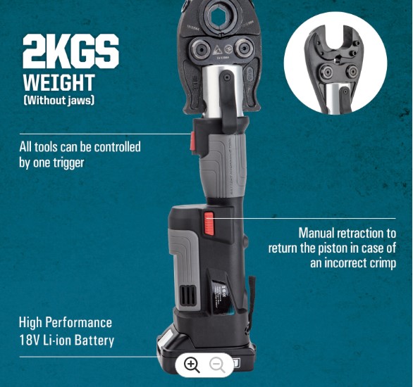 For PZ-300C 19kn Mini 2-in-1 B - đánh giá và giá Electric Hydraulic Crimping Tool 300Mm2